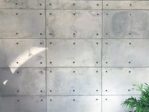 parede com revestimento de placa 6 furos industrial em cimento