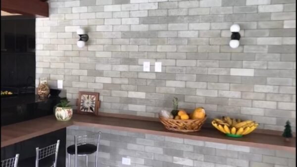 revestimento de parede brick ou tijolinho em concreto
