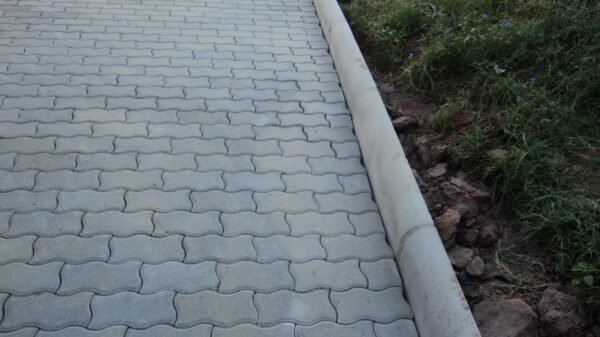 guia de concreto instalada